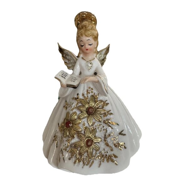 RARE!! VINTAGE LIGHT ANGEL, JOSEF ORIGINALS NIGHT LIGHT/LAMP, Gold & White *Read - Picture 1 of 11